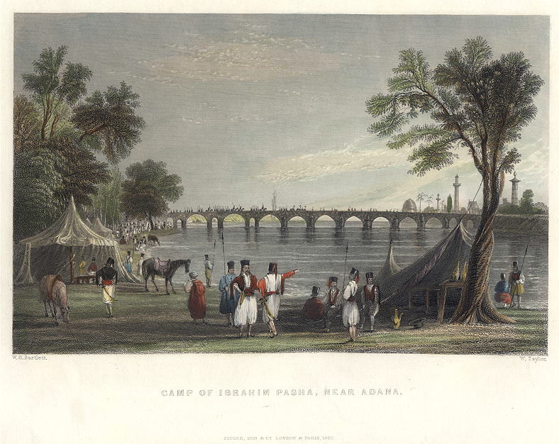 Turkey, Adana, Camp of Ibrahin Pasha, 1838