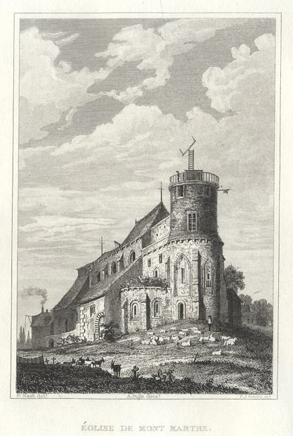 Paris, Eglise de Mont Martre, 1840