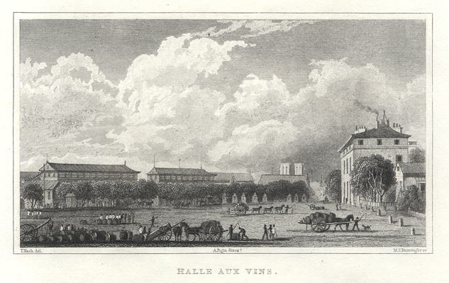 Paris, Halle aux Vins, 1840