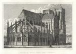 Paris, L'Eglise de Notre Dame vers L'Orient, 1840