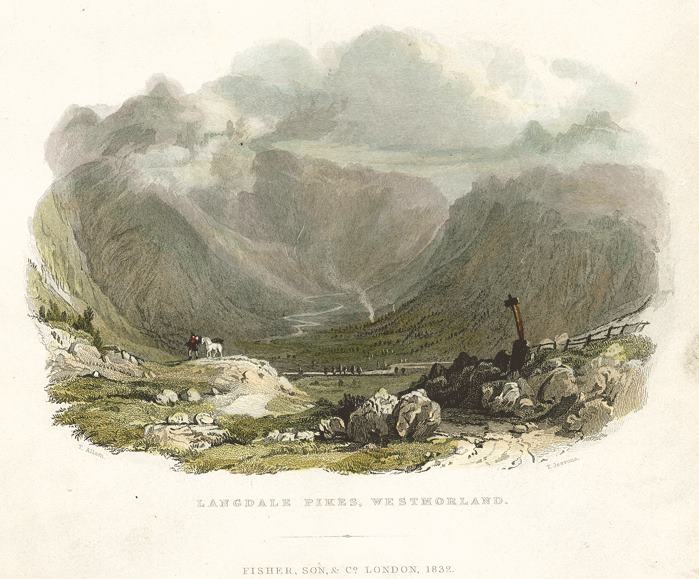 Lake District, Langdales Pikes, 1832