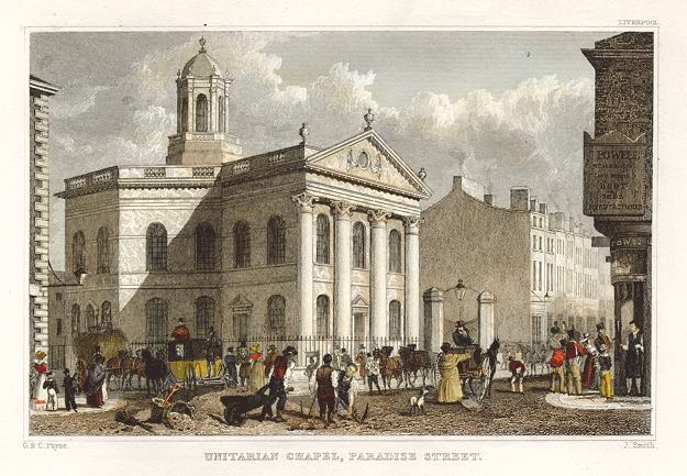 Liverpool, Unitarian Chapel, Paradise Street, 1831