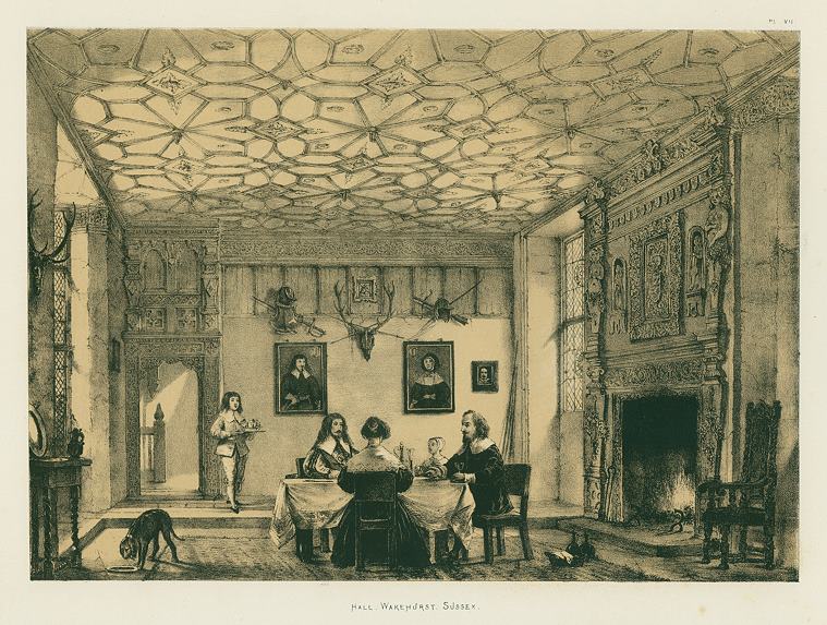 Sussex, Wakehurst, the Hall, 1849 / 1872