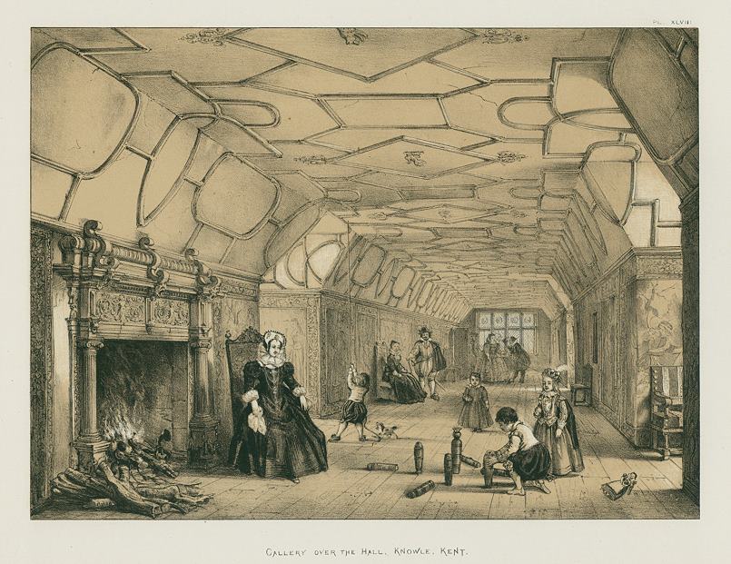 Kent, Knowle, Gallery over the Hall, 1849 / 1872