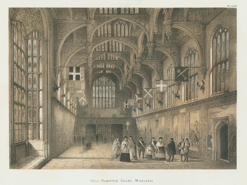 Middlesex, Hampton Court, the Hall, 1849 / 1872