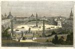 Rome, Piazza del Popolo from the Pincian Hill, 1834