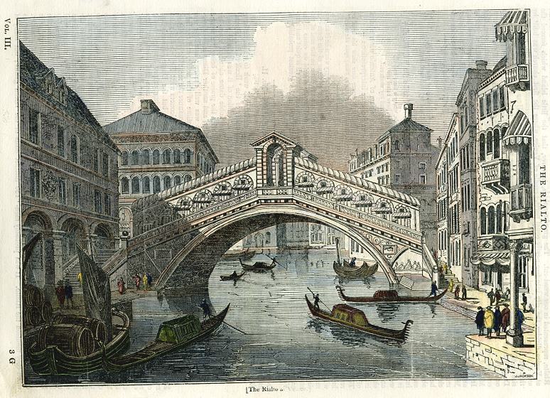 Venice, Rialto Bridge, 1834