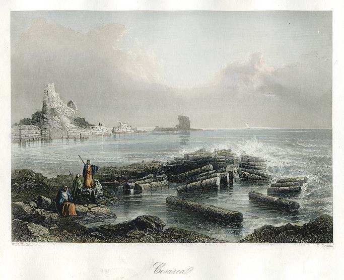 Holy Land, Cesarea, 1845