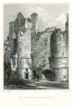 Scotland, Balveny Castle courtyard, 1848