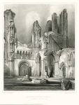 Scotland, Aberbrothwick Abbey, Interior of the West End, 1848