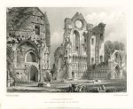 Scotland, Aberbrothwick Abbey, Chapter House & South Transept, 1848