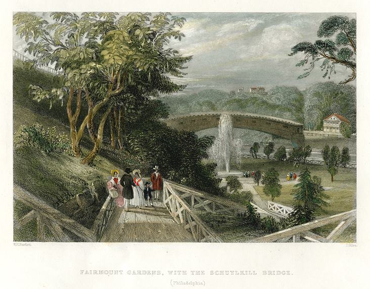 USA, Philadelphia, Fairmount Gardens, 1840