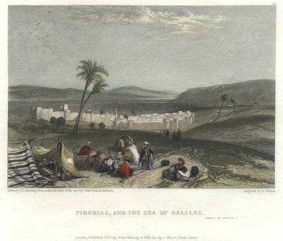 Holy Land, Tiberias & the Sea of Galilee, 1836