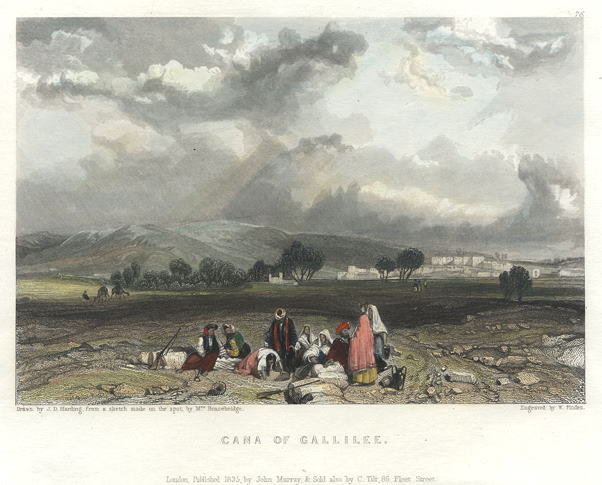 Holy Land, Cana of Galilee, 1836