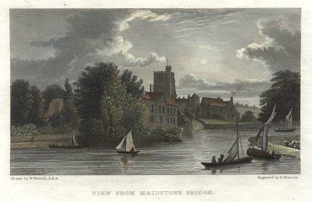 Kent, Maidstone Bridge, 1830