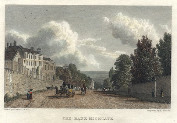 London, The Bank at Highgate, 1830