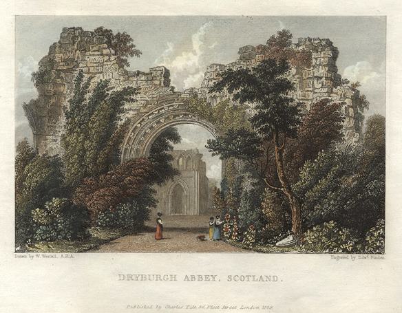 Scotland, Dryburgh Abbey, 1830