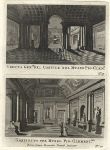 Italy, Rome, two interior views, 1790