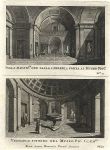 Italy, Rome, two interior views, 1790