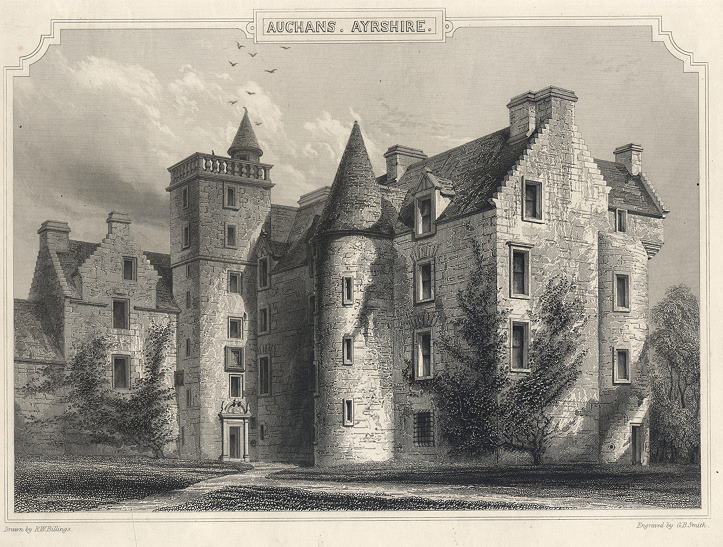 Scotland, Ayrshire, Auchans, 1848