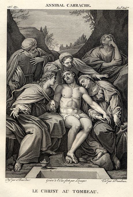 Le Christ au Tombeau, after  Annibal Carrache, 1814