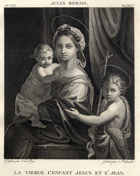 La Vierge L'Enfant Jesus et St.Jean, after Jules Romain, 1814