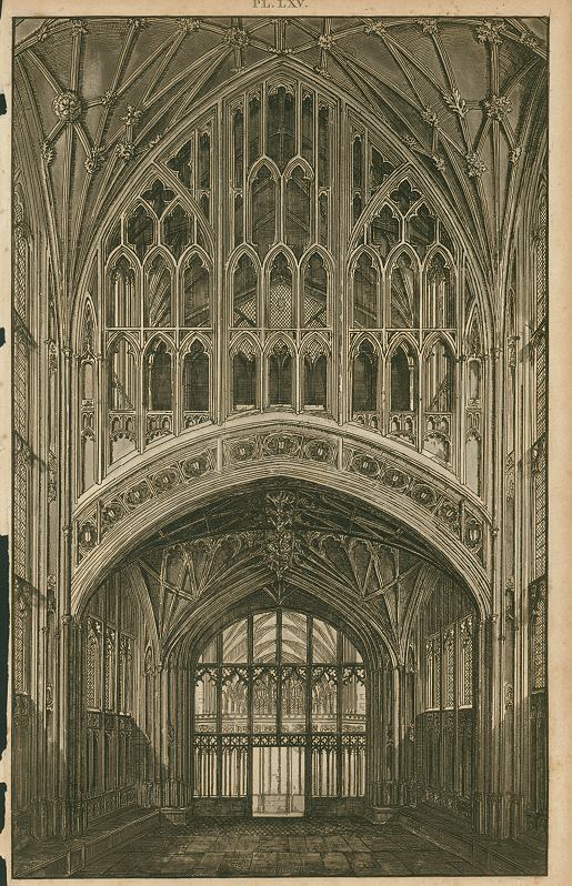 Gloucester Cathedral interior, 1803