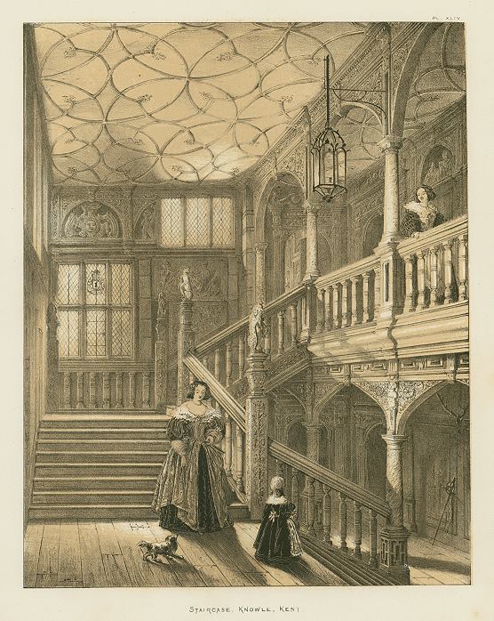 Kent, Knowle, Staircase, 1849 / 1872