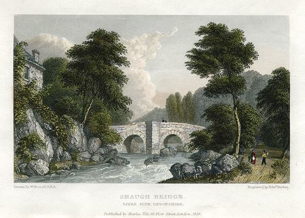 Devon, Shaugh Bridge over the Plym, 1830