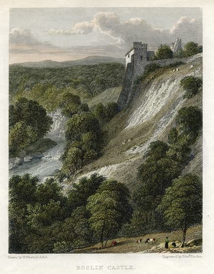 Scotland, Roslin Castle, 1830