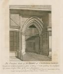 London, Gate to the Priory of St.Bartholomew, Smithfield, 1801