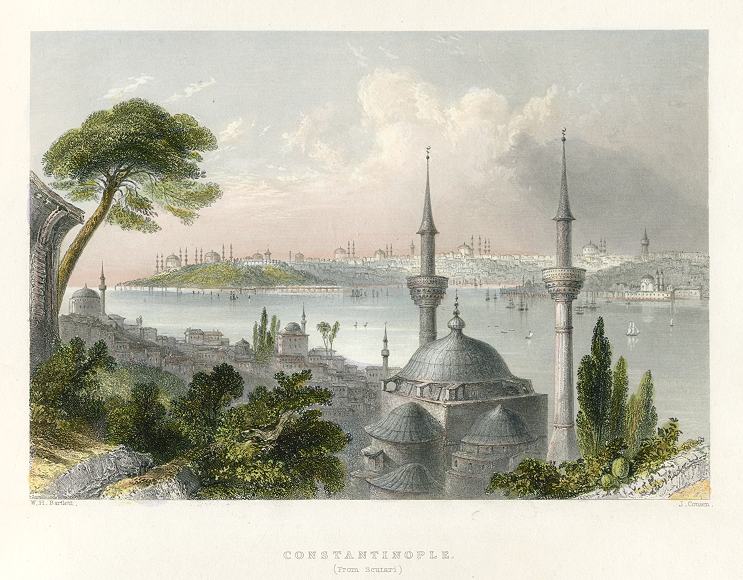 Turkey, Constantinople from Scutari, 1838