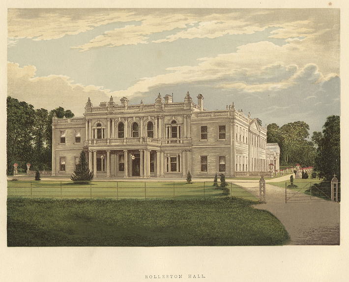 Staffordshire, Rolleston Hall, 1880