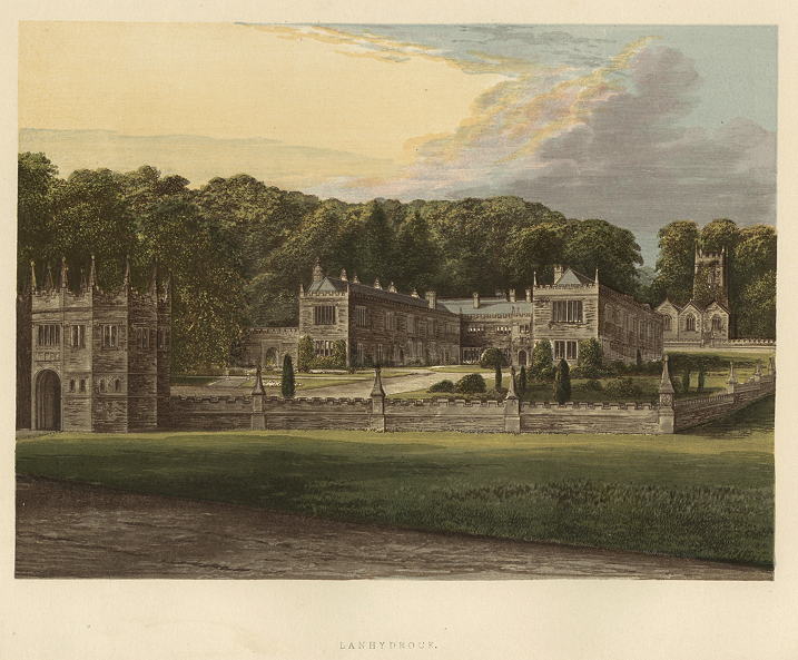 Cornwall, Lanhydrock house, 1880