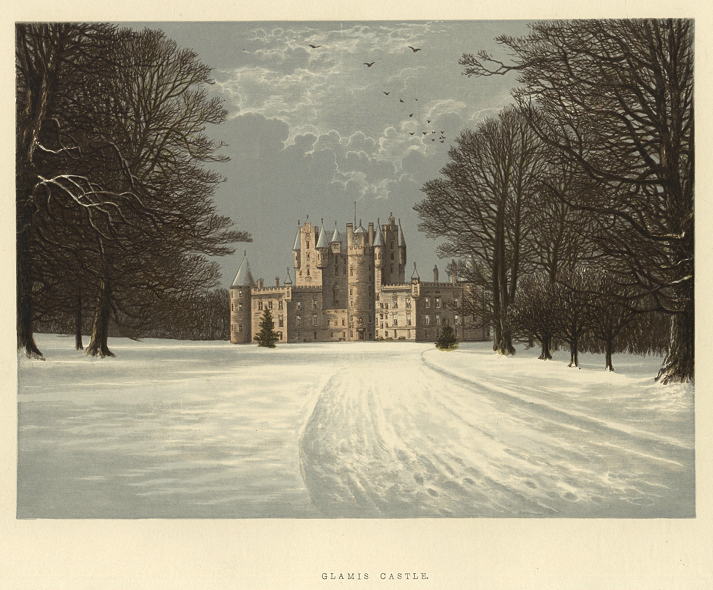 Scotland, Glamis Castle, 1880