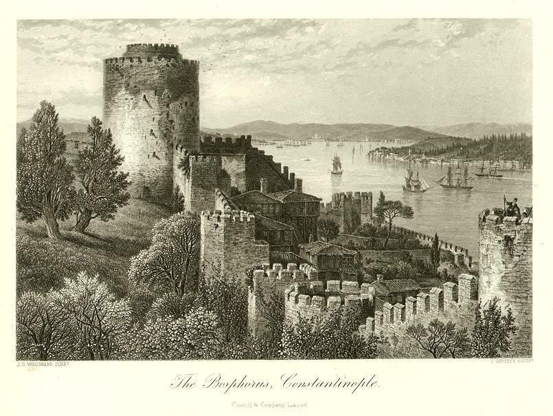 Turkey, The Bosphorus, Constantinople, 1875