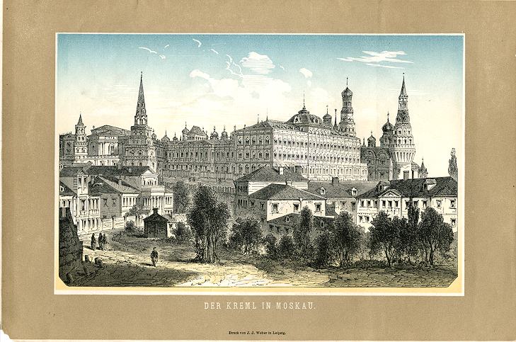 Russia, Moscow, the Kremlin, c1880