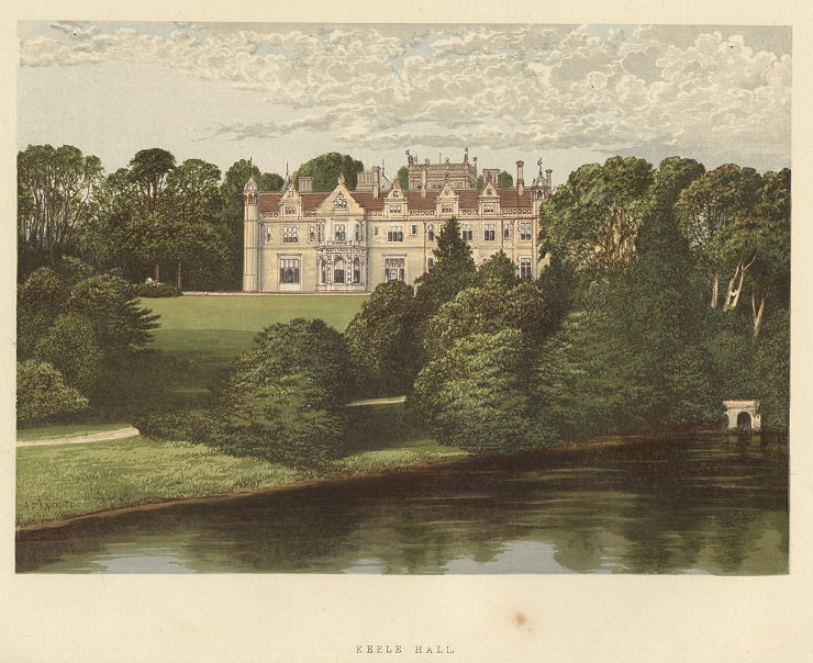 Staffordshire, Keele Hall, 1880