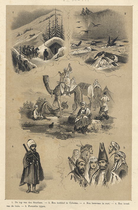 Persia (Iran), various scenes, about 1870