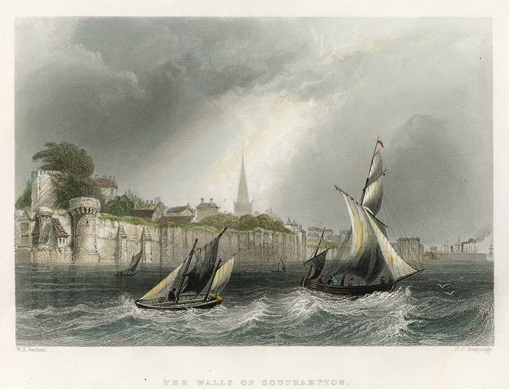 Hampshire, Walls of Southampton, 1842