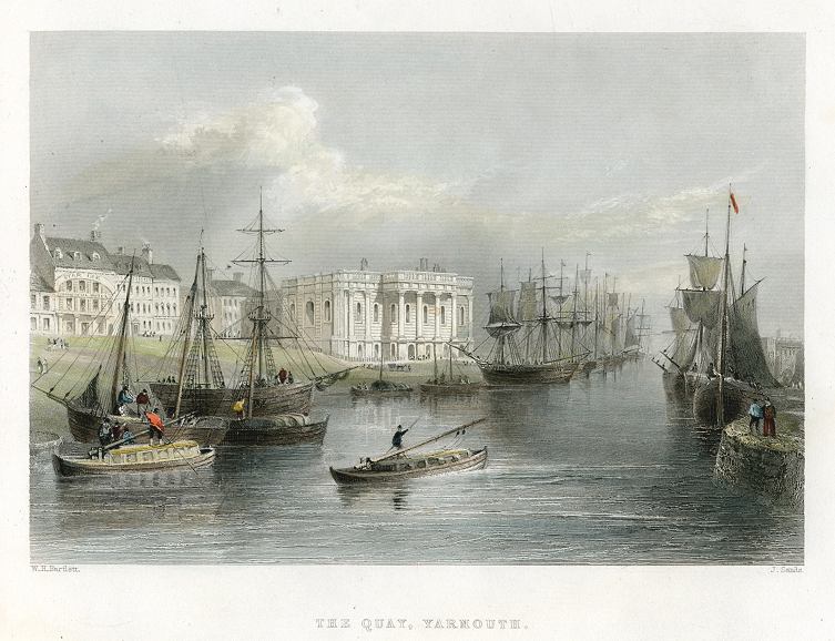 Norfolk, Yarmouth Quay, 1842