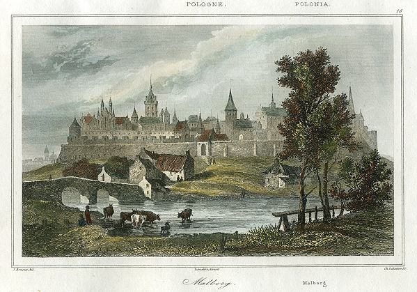 Poland, Malbork, 1843