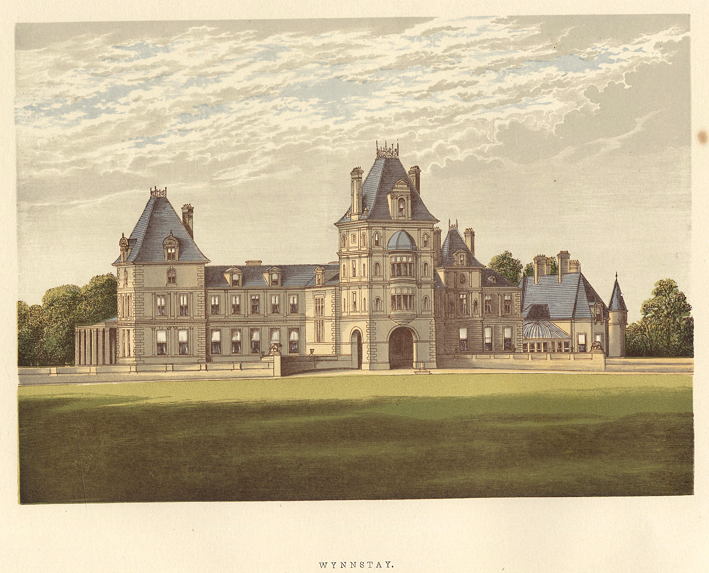 Wales, Wynnstay house, 1880