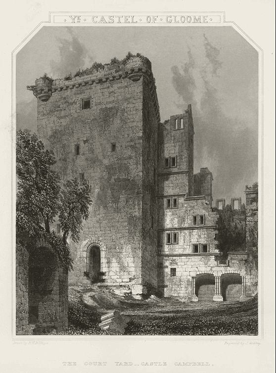 Scotland, Castle Campbell (Gloom), 1848