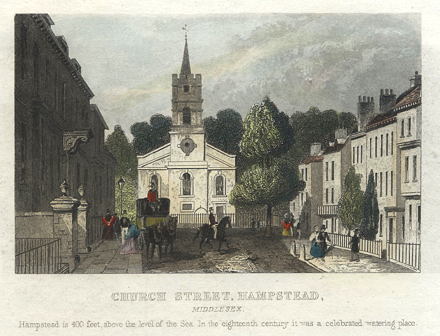 London, Hampstead, Church Street, 1848