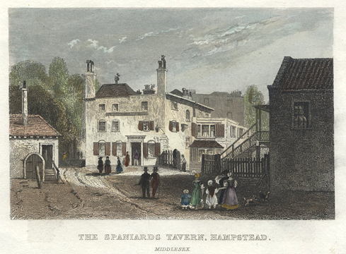 London, Hampstead, Spaniards Tavern, 1848