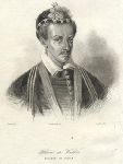 Poland, portrait of Henry de Valois (King of Poland), 1843