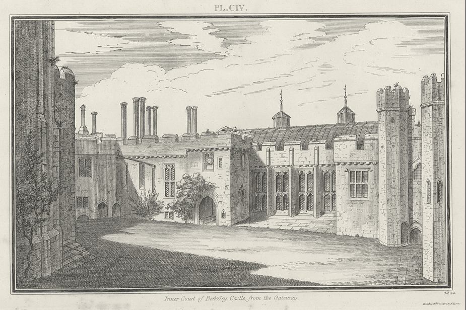 Gloucestershire, Berkeley Castle, Inner Court, 1803