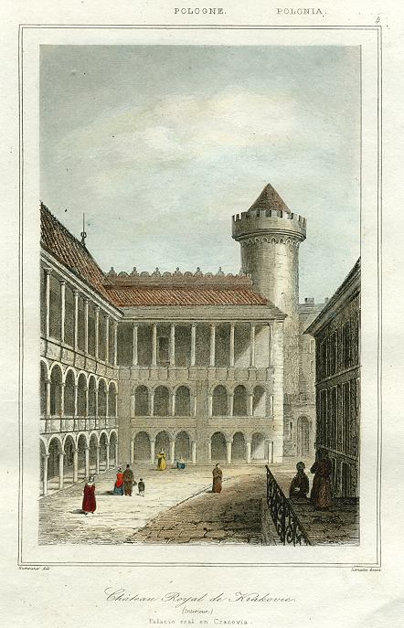 Poland, Krakow, Royal Palace, 1843