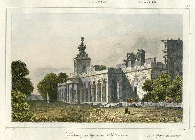 Poland, Warsaw, Gothic Gallery at Wilanow, 1843